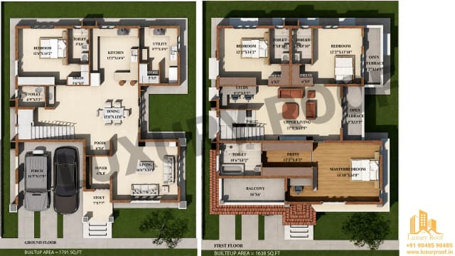 4 BHK Floor Plan