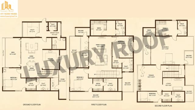 4 BHK Floor Plan