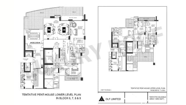 5 BHK Penthouse Floor Plan