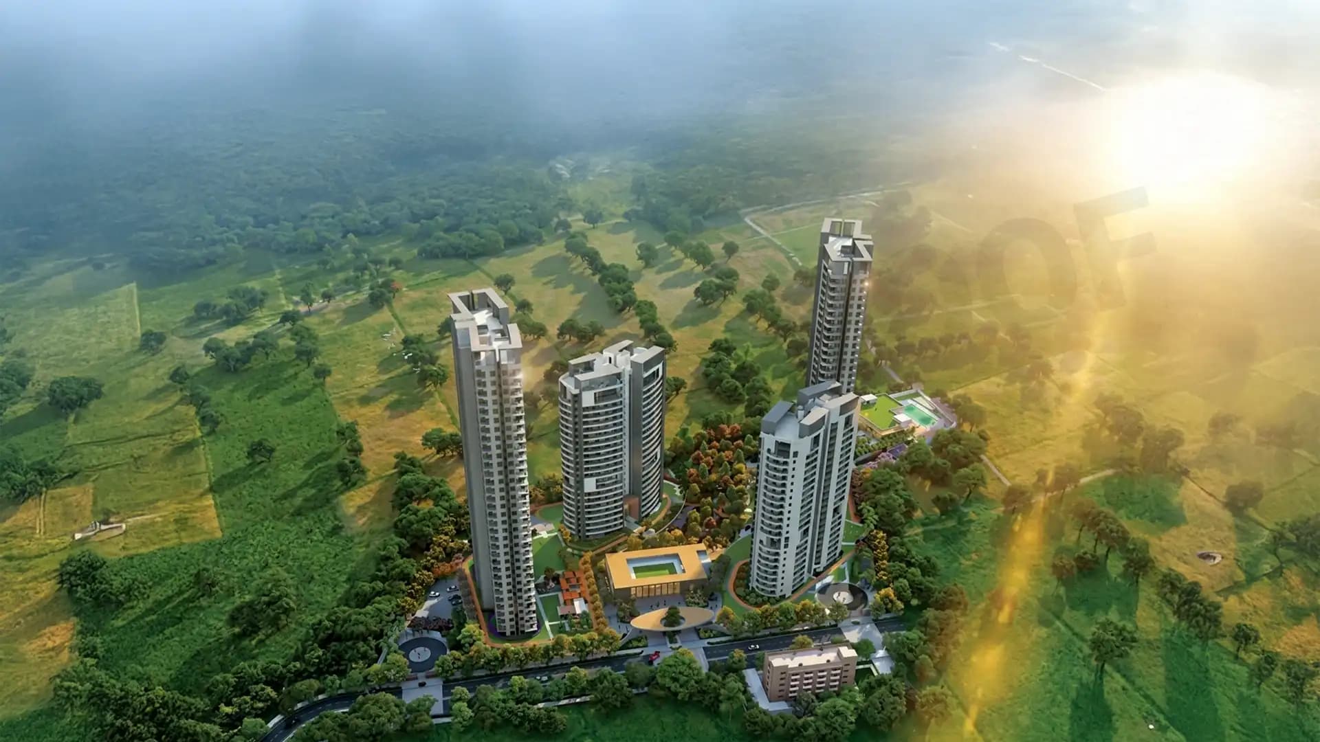 Adani Lushlands Elevation1 Gwal Pahari Gurgaon