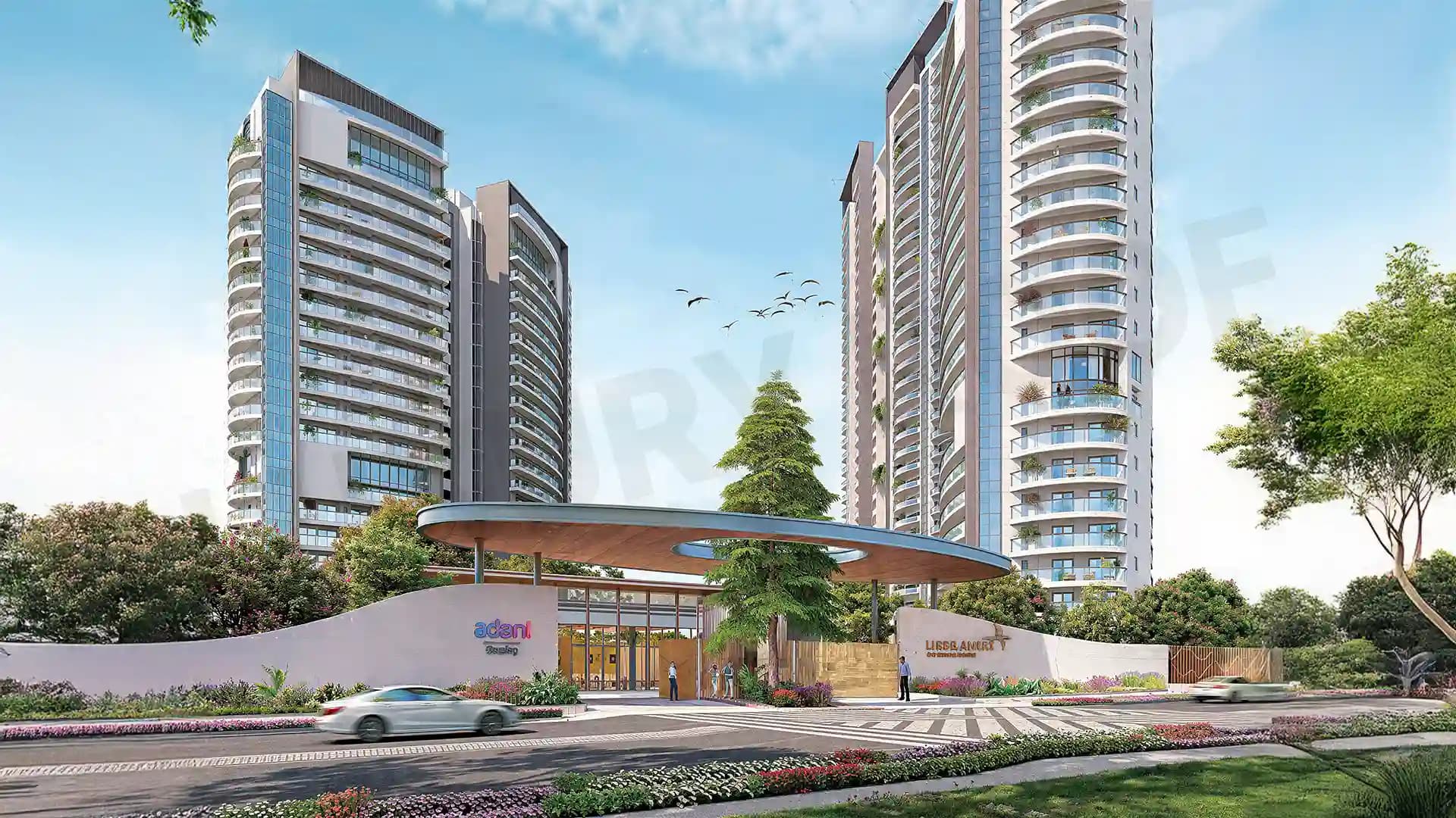Adani Lushlands Entrance Gwal Pahari Gurgaon