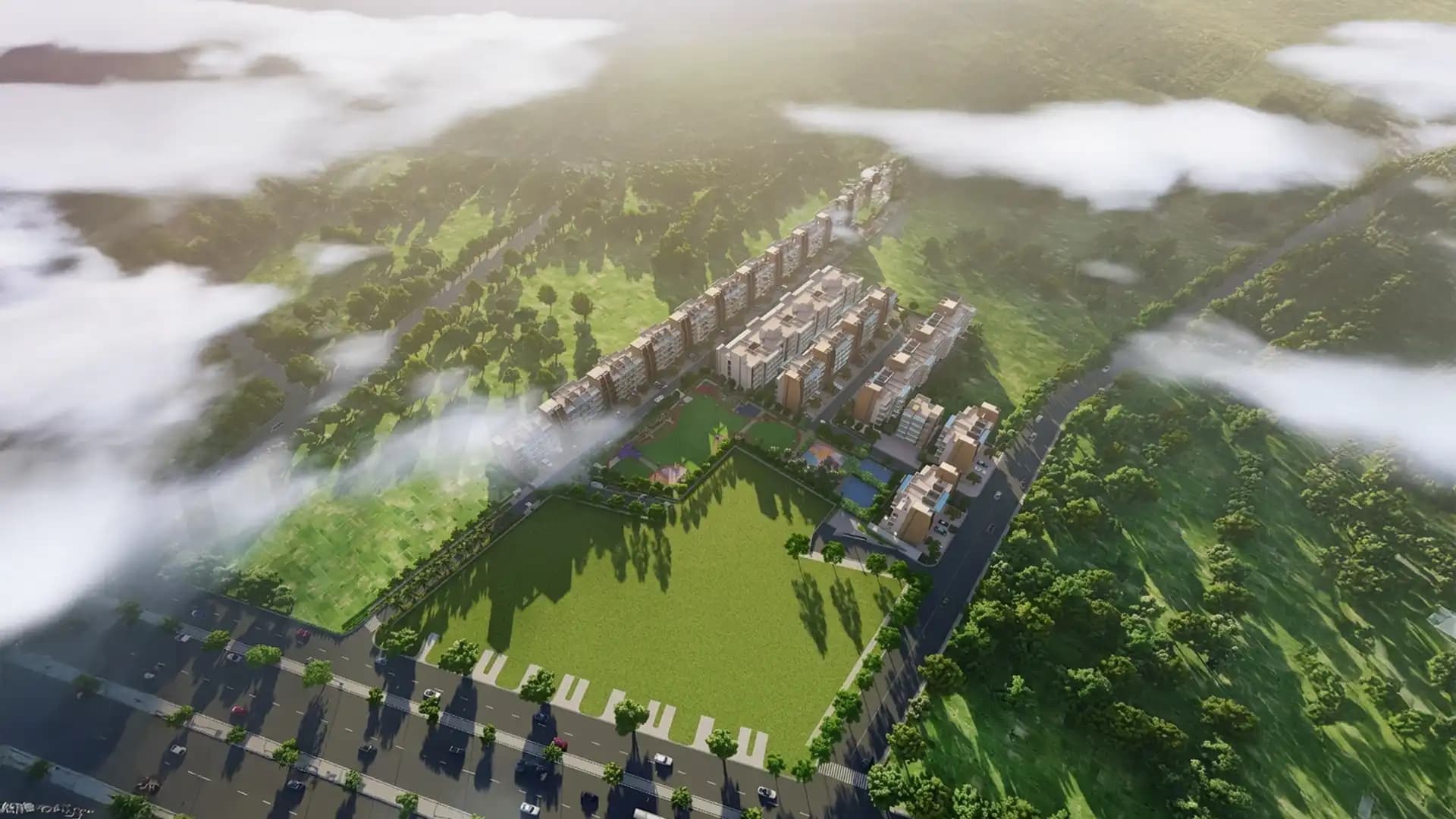 Adani Samsara Vilasa Arial View1 Sector 63 Gurgaon