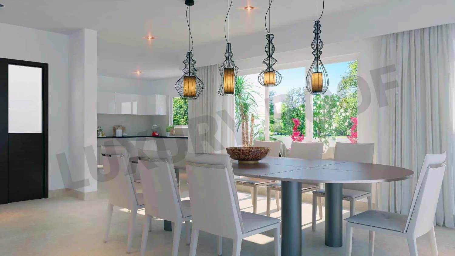 Adarsh Wisteria Diningroom Chikkagubbi Village Bengaluru