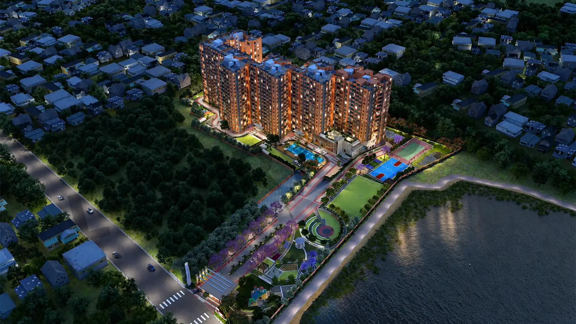 Concorde Antares Aerial View Vidyaranyapura Bangalore