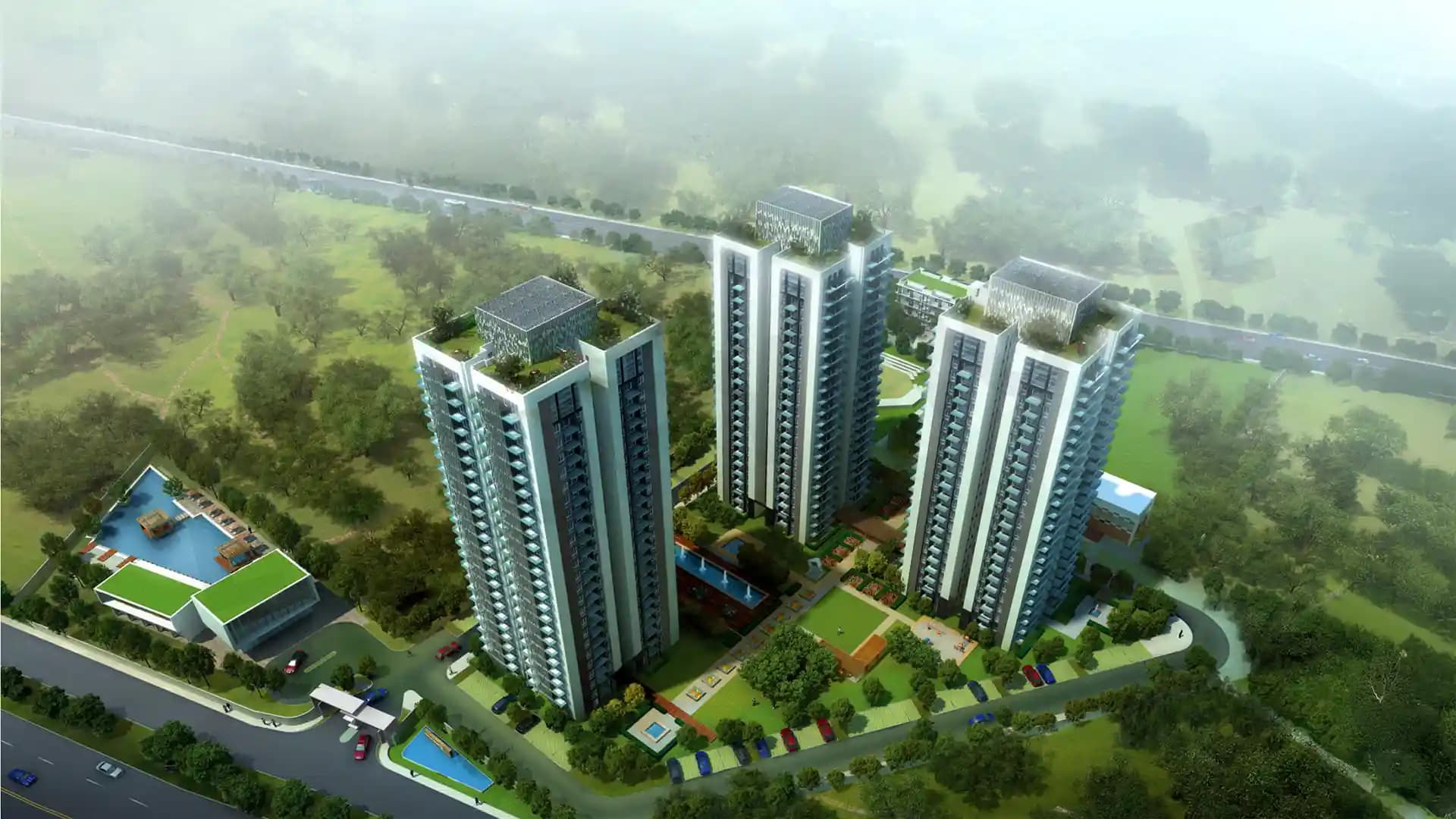 Conscient Heritage One Arial View1 Sector 62 Gurgaon