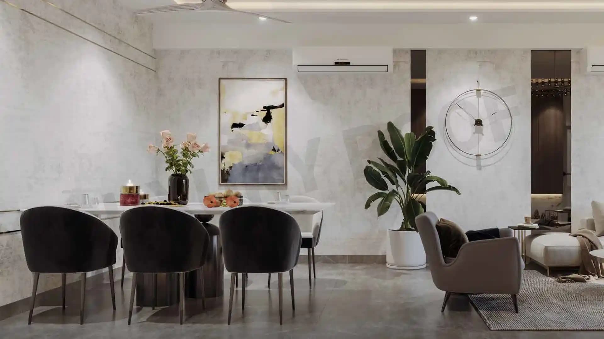 Dlf Garden City Dining Area Sector 93 Gurugram