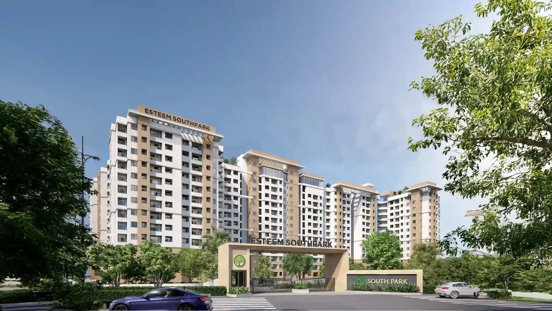 Esteem South Park Elevation1 Shankarnag Rd Idbi Layout Gottigere Bengaluru