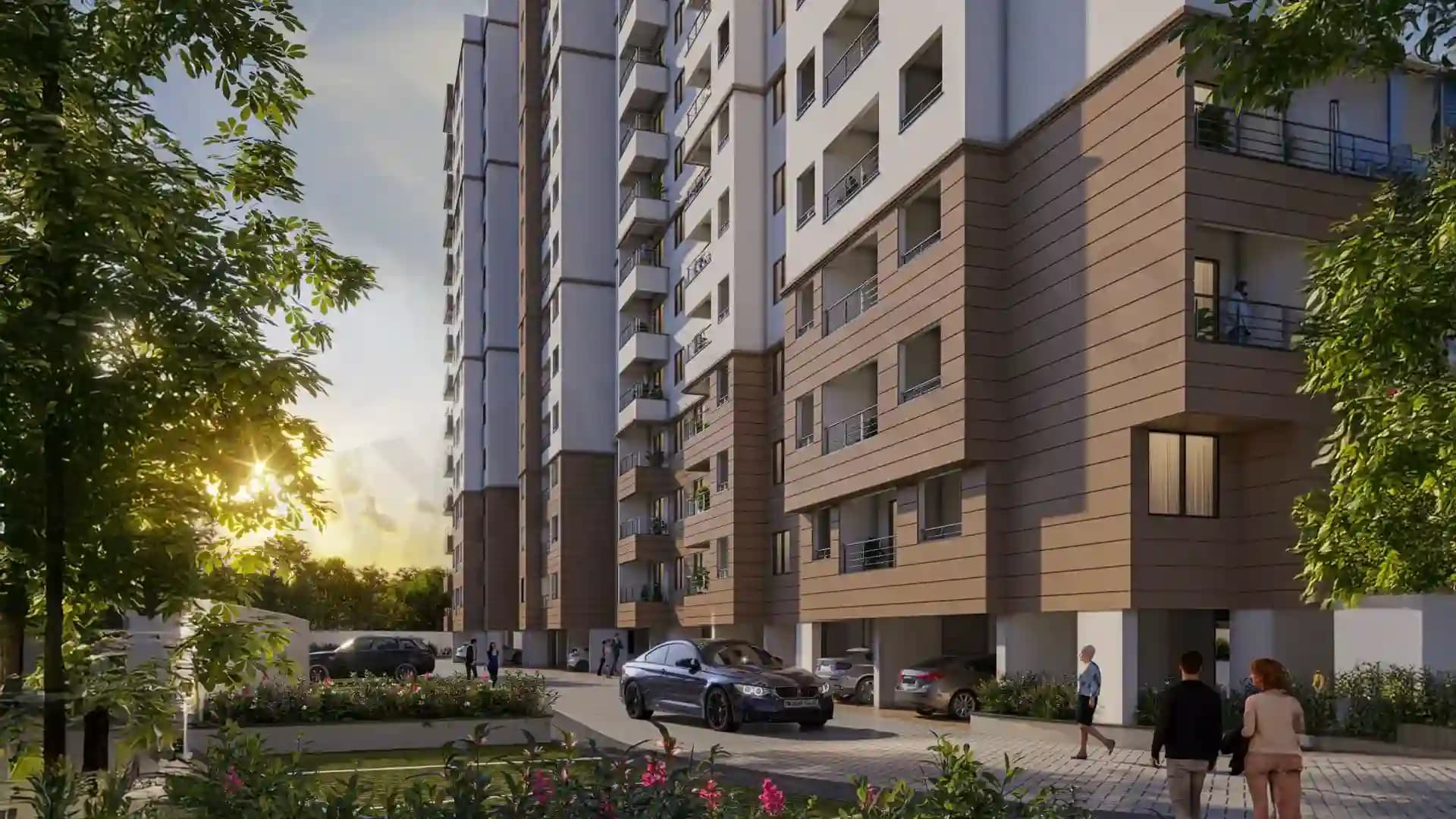 Esteem South Park Facade Shankarnag Rd Idbi Layout Gottigere Bengaluru