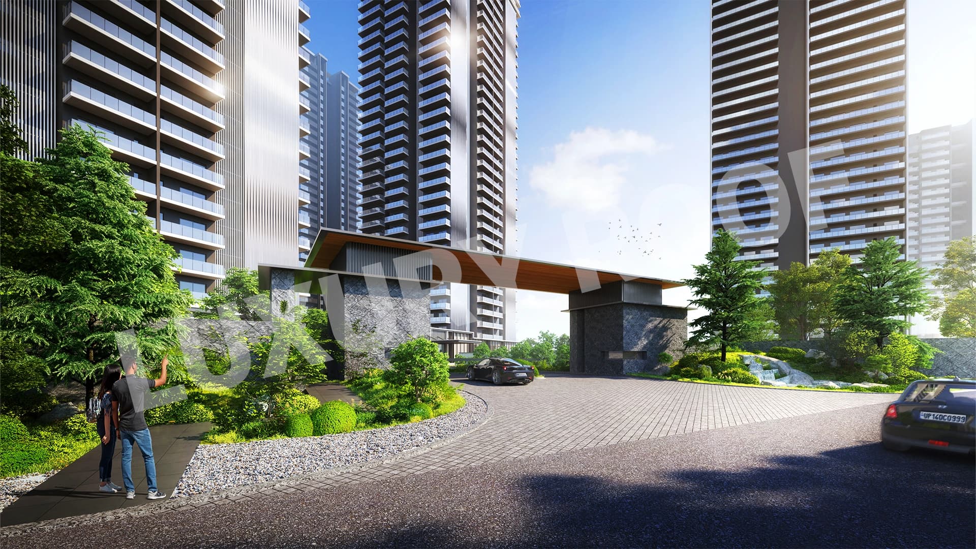 Krisumi Waterside Residences Entrance Sector 36a Gurugram