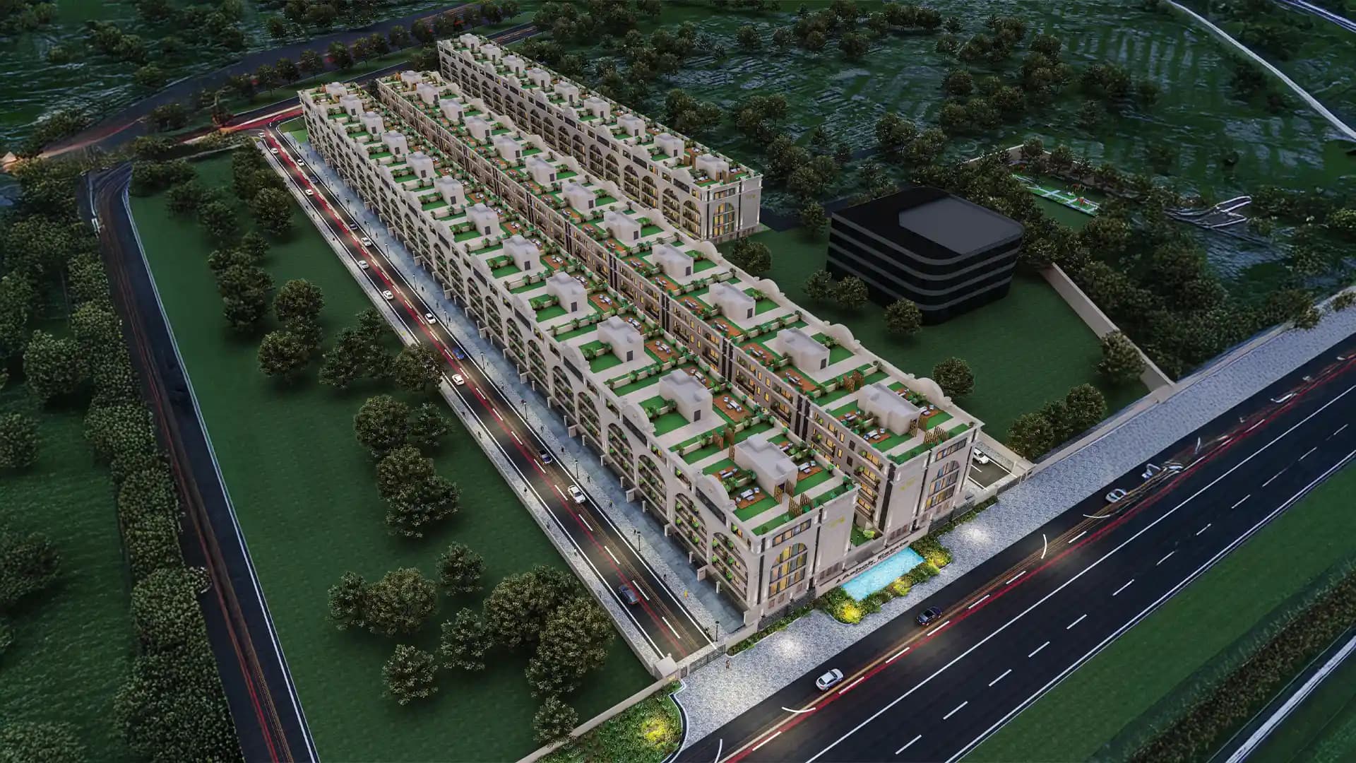 Laburnum Victory Arial View Sector 63a Gurgaon