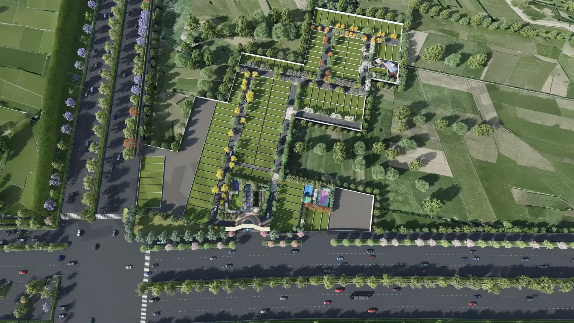 Mapsko Aspr Hills Aerial View Sector 78 Gurgaon