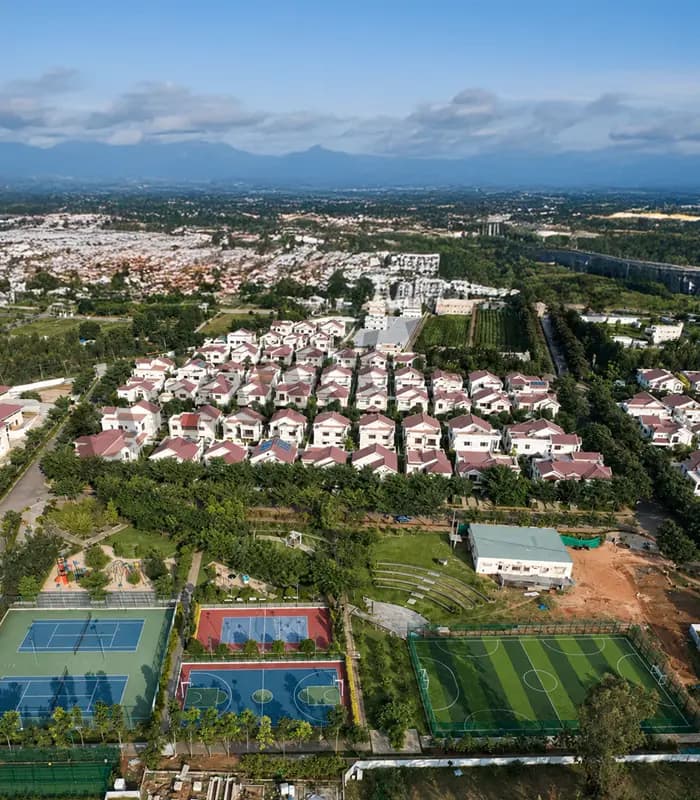 Nambiar Bellezea Aerial View2 Sarjapur Road Bangalore