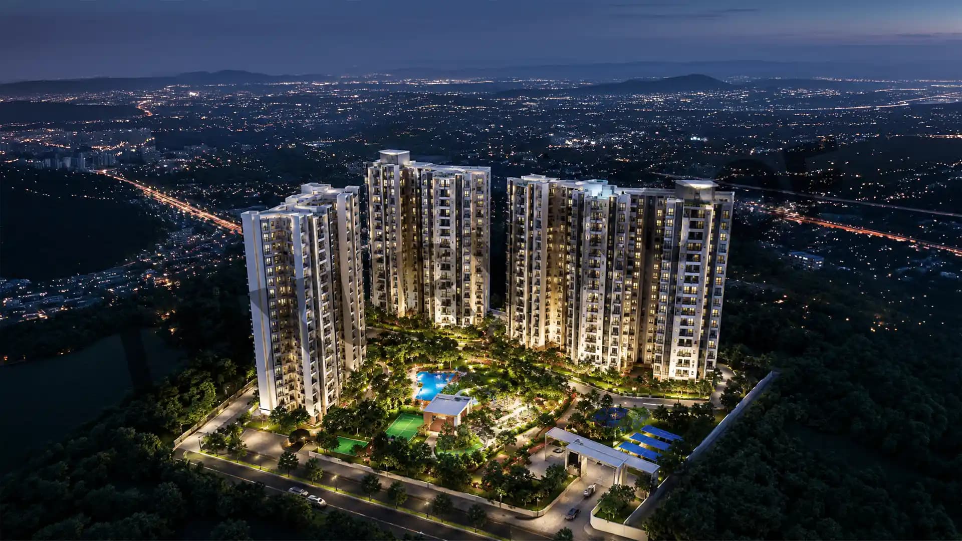 Phoenix One Bangalore West Aerial View1 Rajajinagar Bangalore