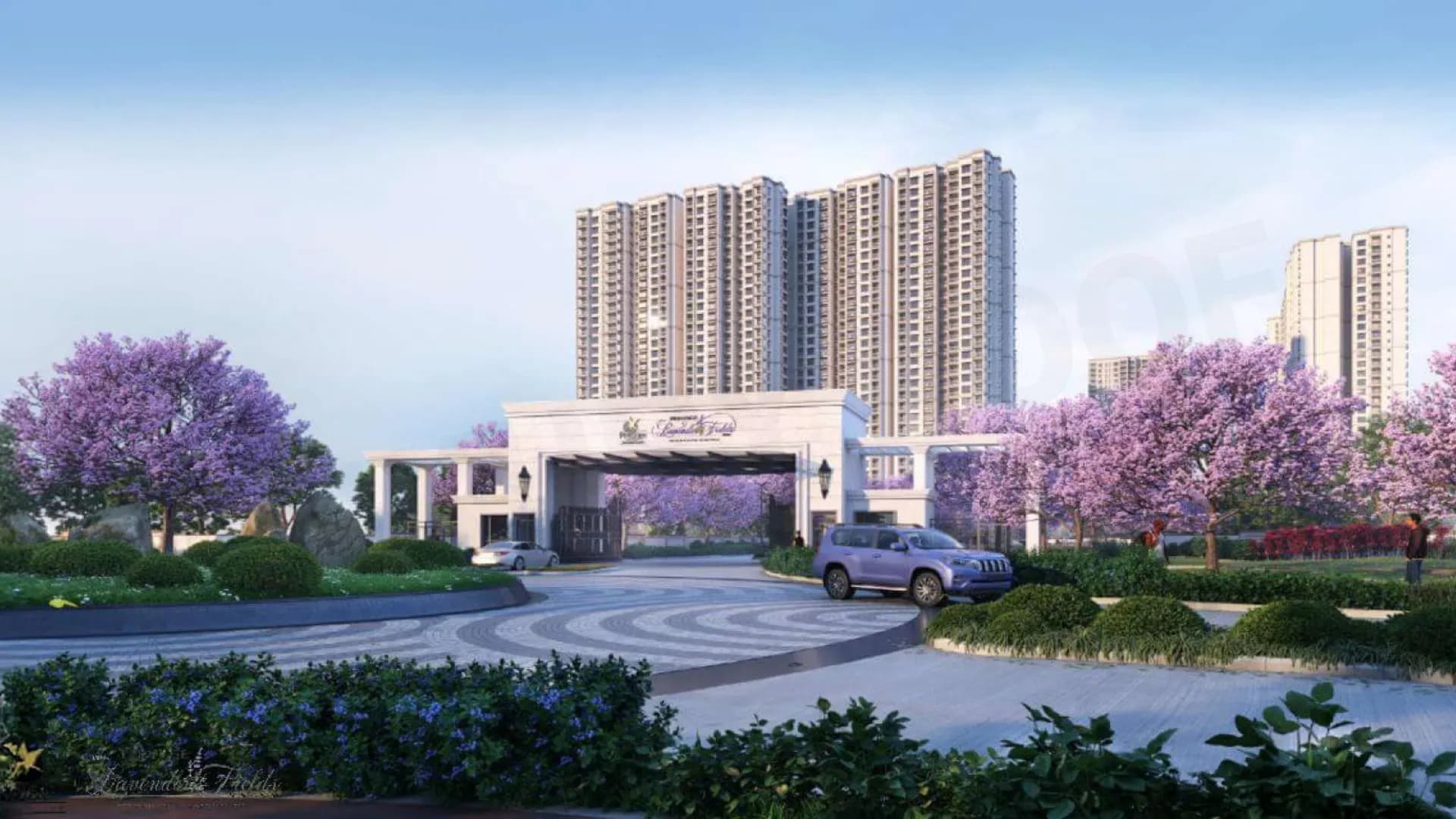 Prestige Lavender Entrance1 Fields Devasthanagalu Gunjur Village Bengaluru