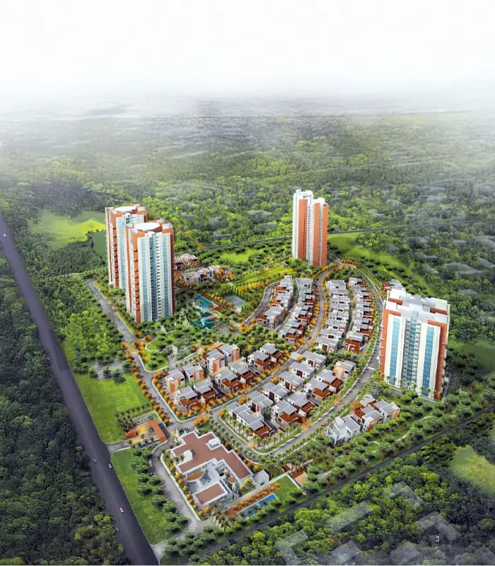 Prestige White Meadows Aerial View1 Whitefield Bengaluru