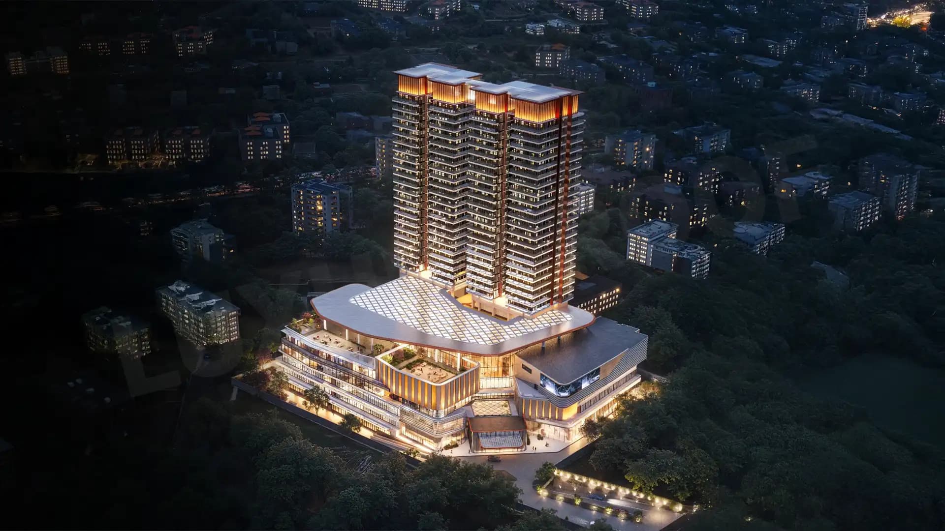 Spj Vedatam Aerial View1 Sector 14 Gurugram