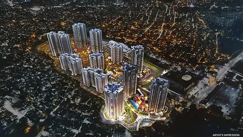 Shapoorji Pallonji Parkwest Aerial View Binnipete Binnyfields Bengaluru