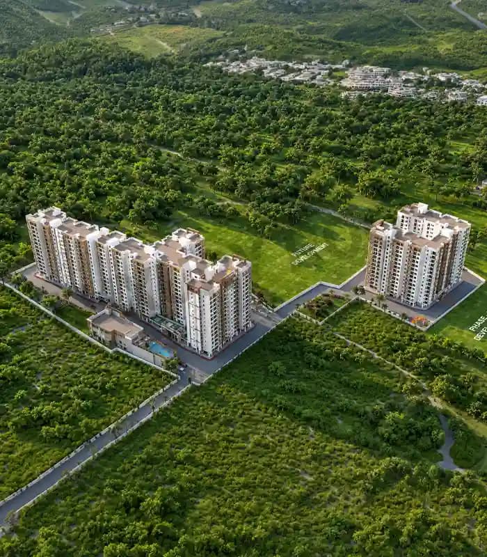 Sowparnika Rhythm Of Rain Aerial View2 Whitefield Bangalore