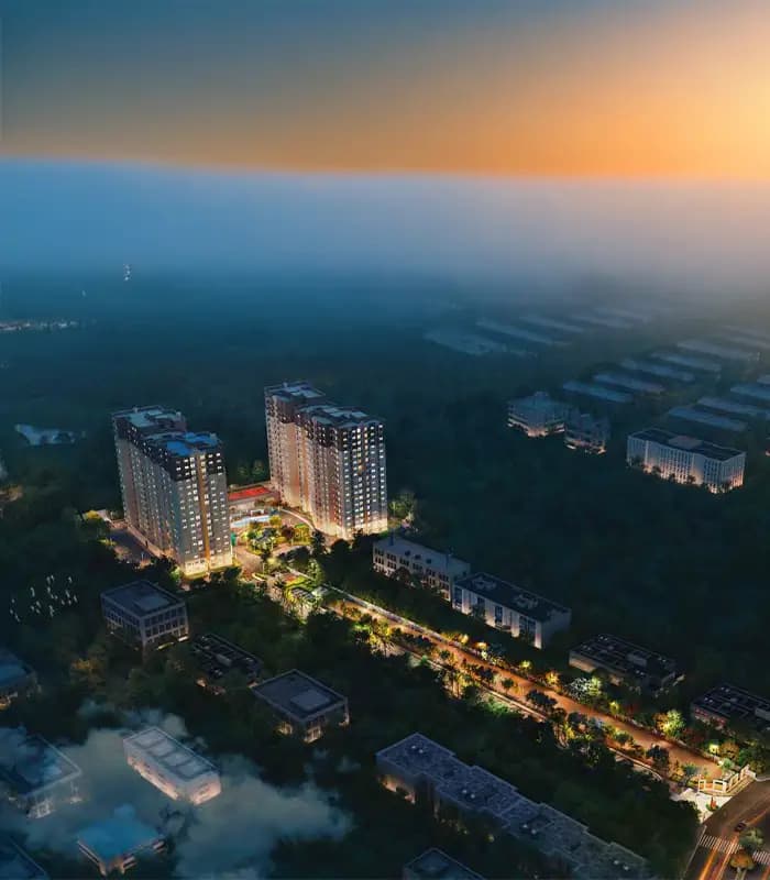Tvs Emerald Jardin Aerial View2 Aishwarya Crystal Layout Singasandra Bengaluru