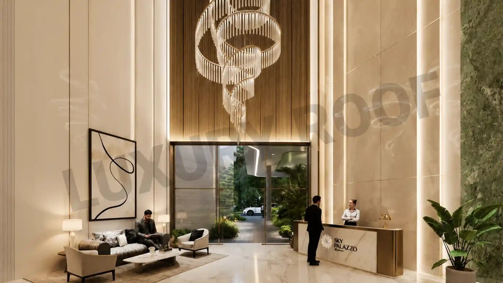Trinity Sky Palazzo Residences Entrance Lobby Sector 88b Gurgaon