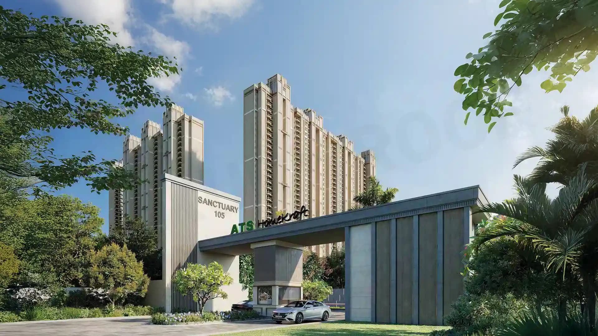 Ats Sanctuary 105 Entrance1 Sector 105 Gurgaon Ats Sanctuary 105 Entrance1 Sector 105 Gurgaon