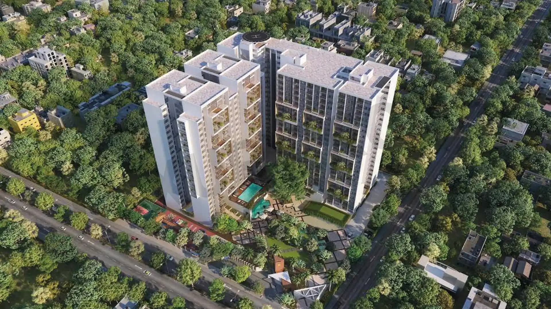 Elv High Garden Aerial View Whitefield Bangalore Elv High Garden Aerial View Whitefield Bangalore