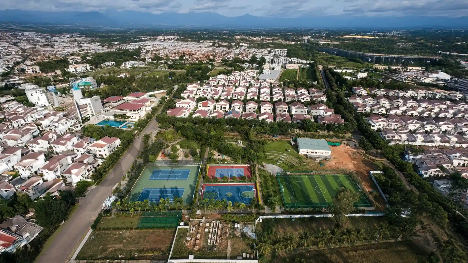 Nambiar Bellezea Aerial View1 Sarjapur Road Bangalore Nambiar Bellezea Aerial View1 Sarjapur Road Bangalore