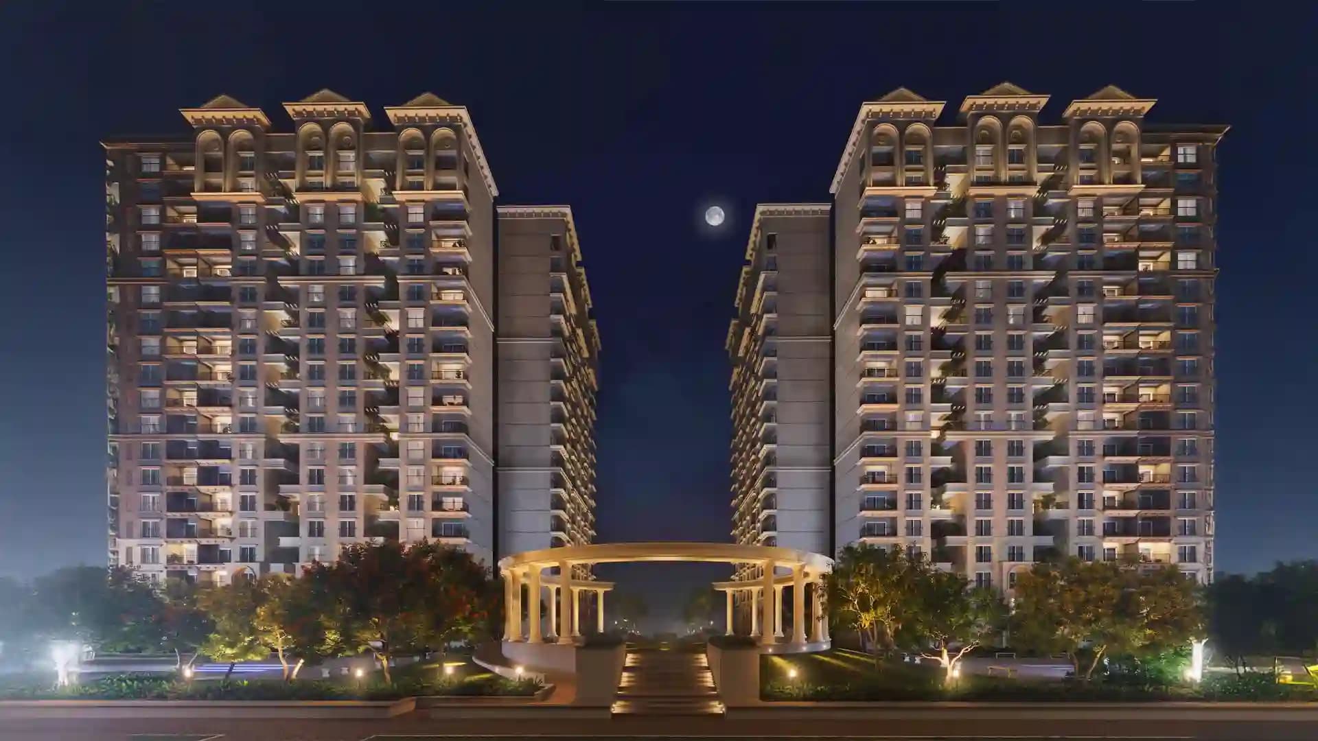 Sobha Neopolis Night Elevation Neopolis Panathur Bengaluru Sobha Neopolis Night Elevation Neopolis Panathur Bengaluru