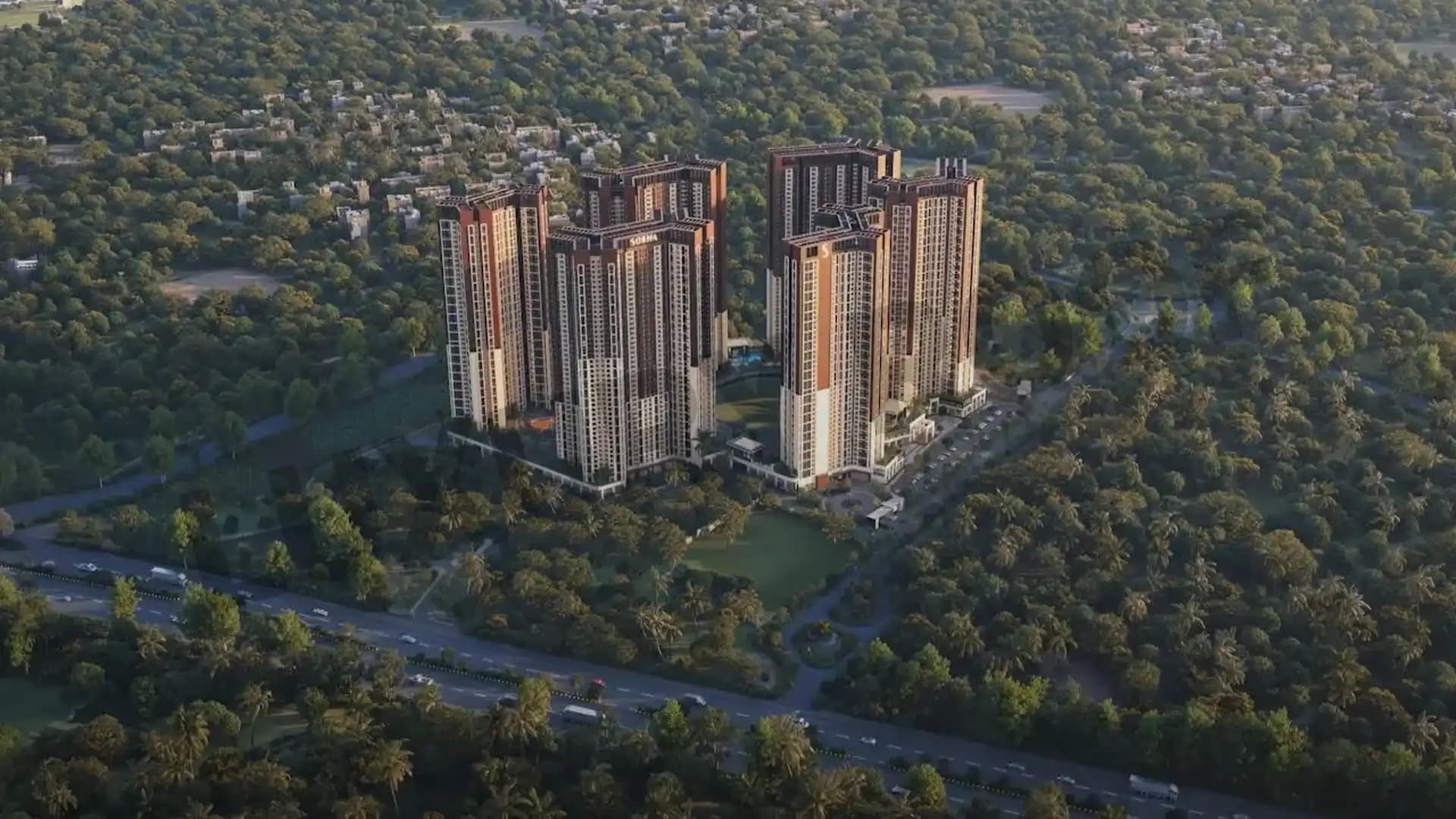 Sobha One World Aerial View1 Hoskote Bangalore Sobha One World Aerial View1 Hoskote Bangalore