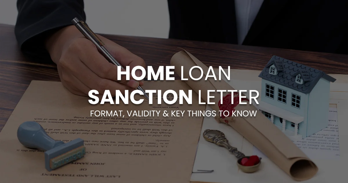 Home loan sanction letter
