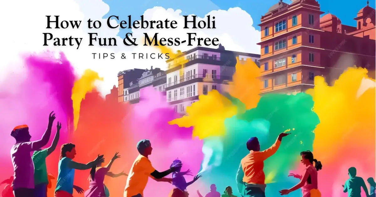 How to celebrate holi party fun mess free