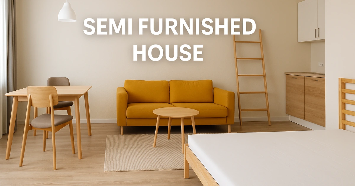 What is the meaning of Semi Furnished House?