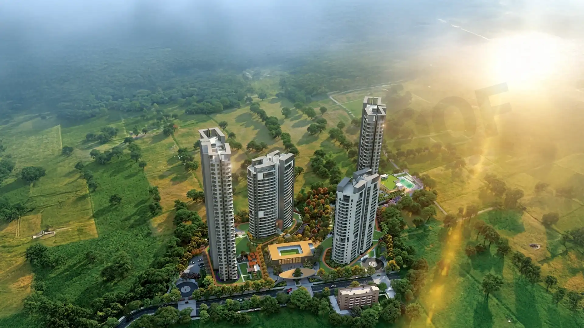 Adani Lushlands Elevation1 Gwal Pahari Gurgaon Adani Lushlands Elevation1 Gwal Pahari Gurgaon