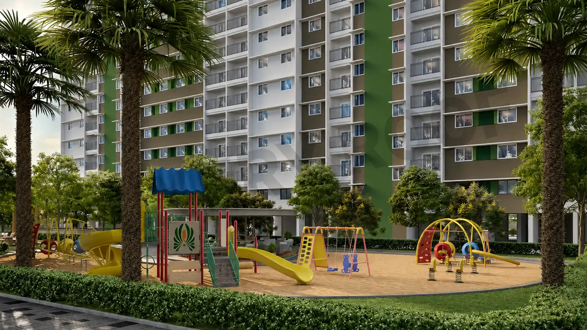 Adarsh Parkland Children Play Area Panathur Bangalore