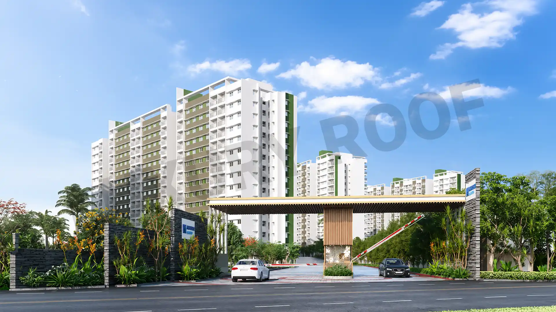 Adarsh Parkland Entrance1 Panathur Bangalore