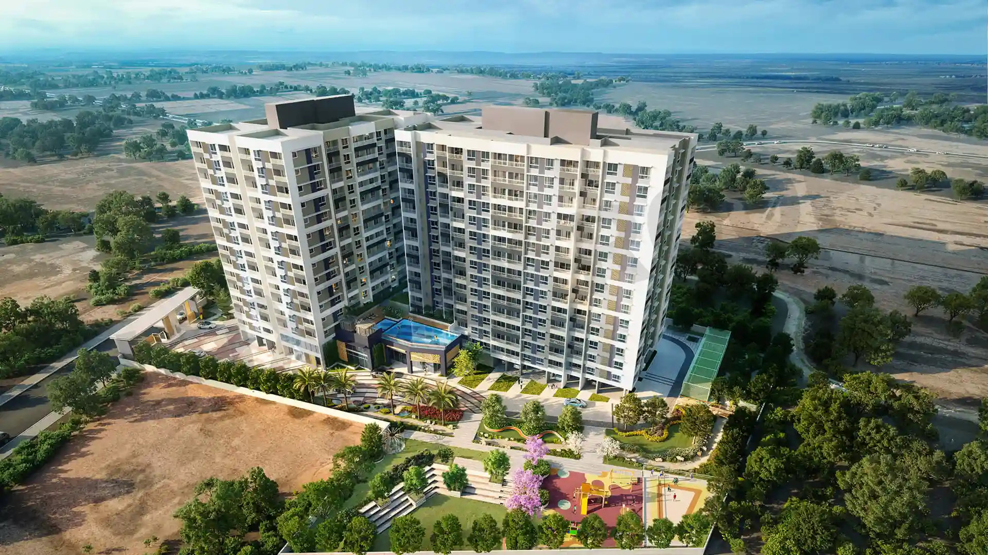 Adarsh Primrose Back Elevation Gunjur Near Varthur Bangalore Adarsh Primrose Back Elevation Gunjur Near Varthur Bangalore
