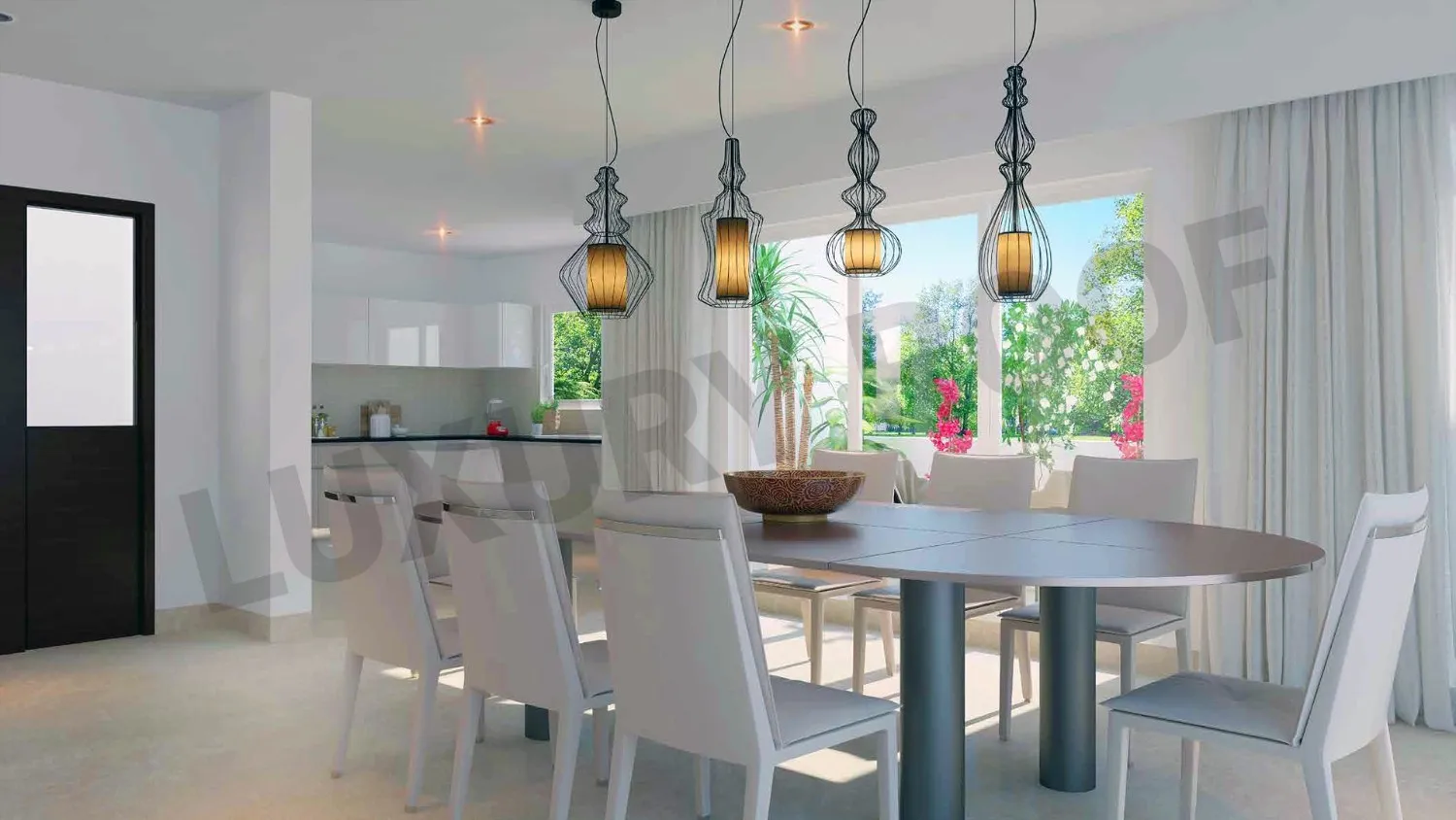 Adarsh Wisteria Diningroom Chikkagubbi Village Bengaluru