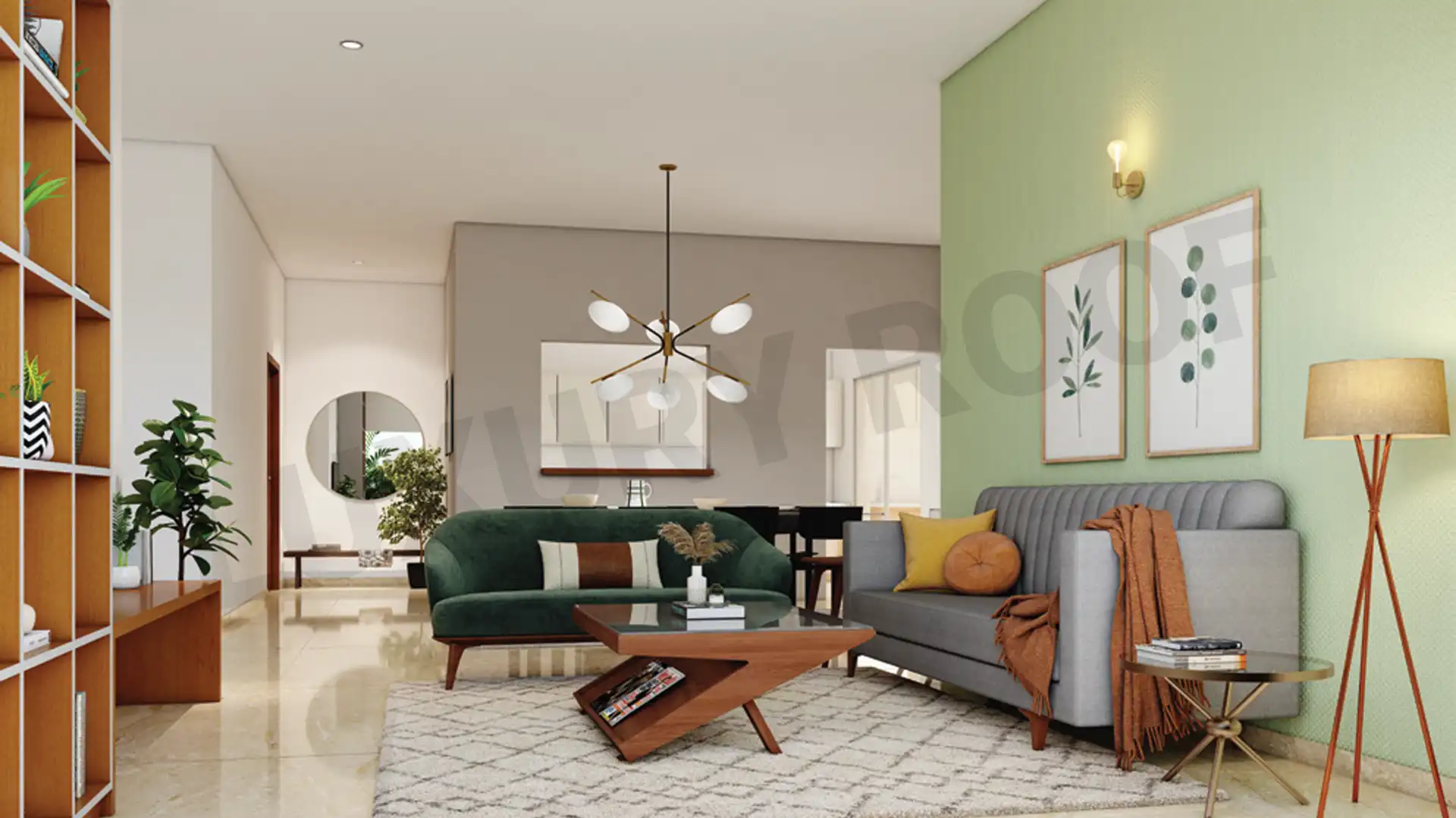 Assetz Soho And Sky Living Room Jakkur Bangalore