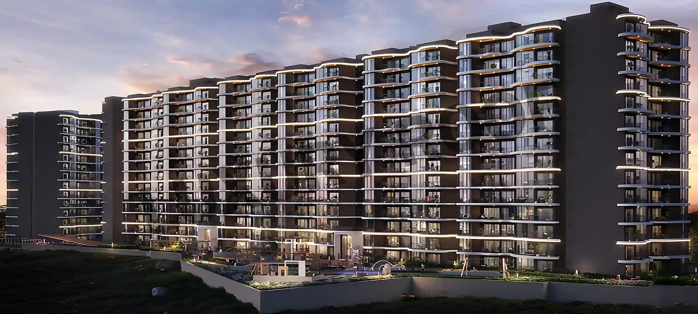 Casagrand Estancia Elevation Kogilu Near Yelahanka Bangalore
