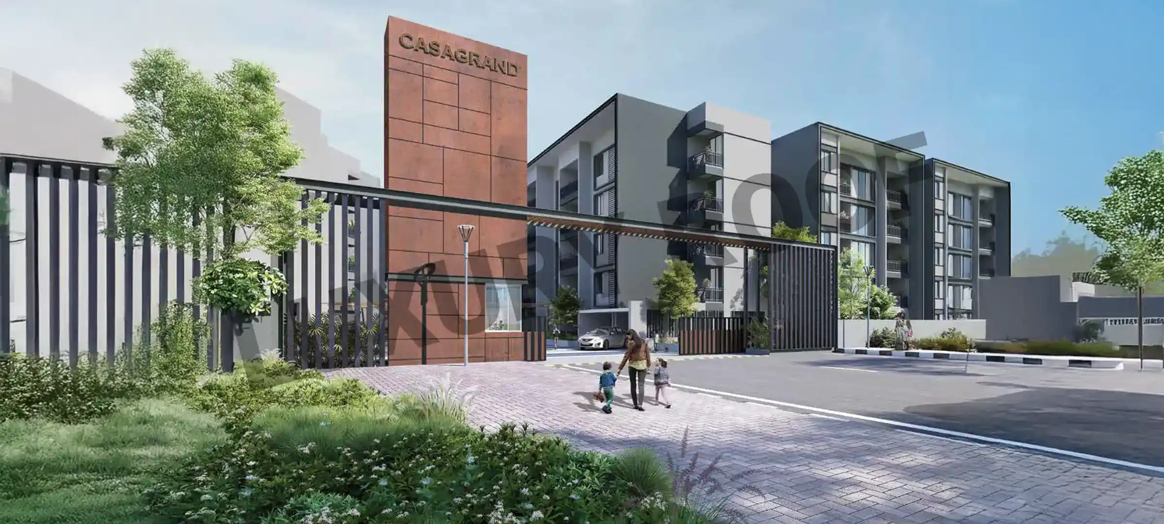 Casagrand Hazen Entrance1 Ramanshree Nagar Mahaganapathy Nagar Kalena Agrahara Bengaluru