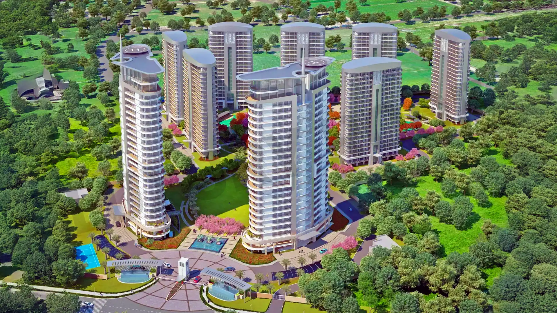 Chintels Serenity Aerial View1 Sector 109 Gurugram Chintels Serenity Aerial View1 Sector 109 Gurugram