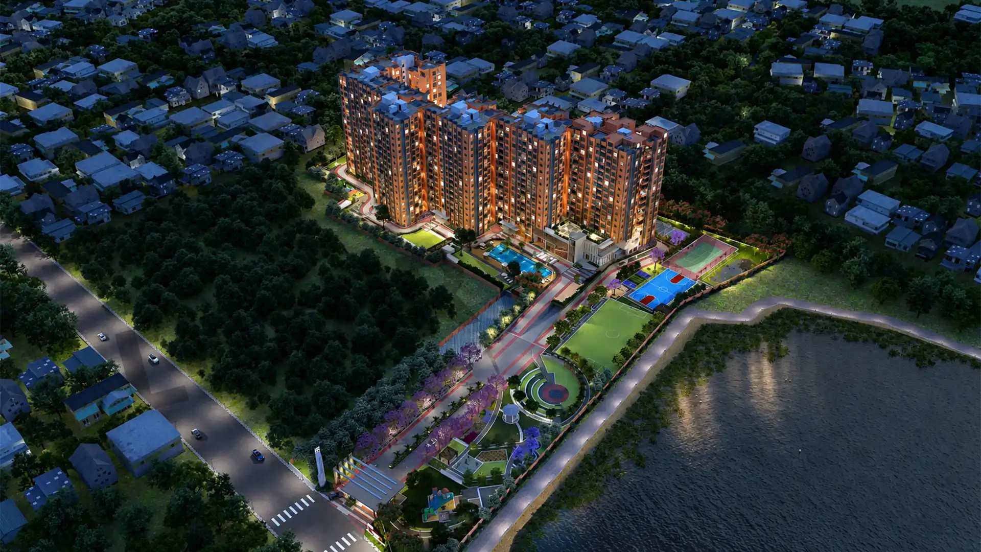 Concorde Antares Aerial View Vidyaranyapura Bangalore