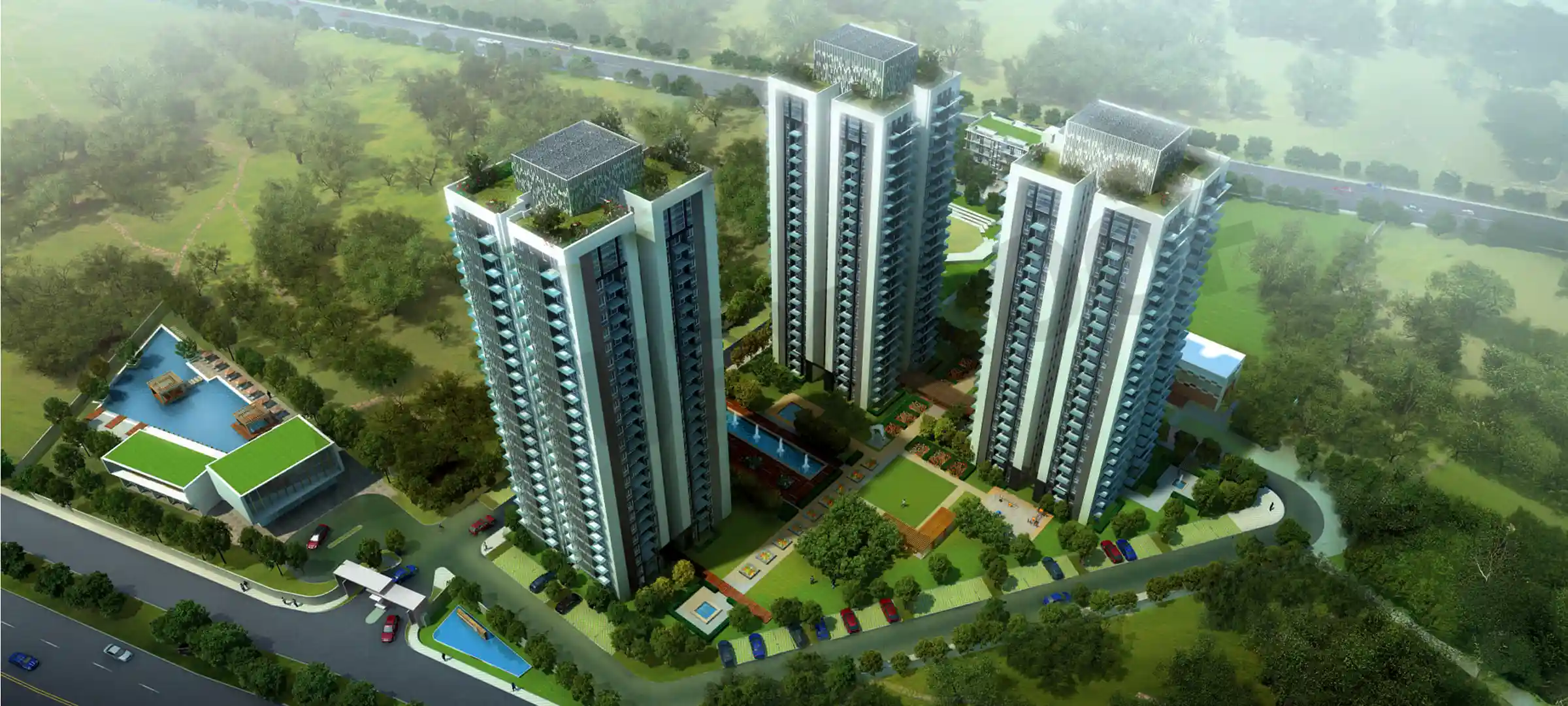 Conscient Heritage One Arial View Sector 62 Gurgaon