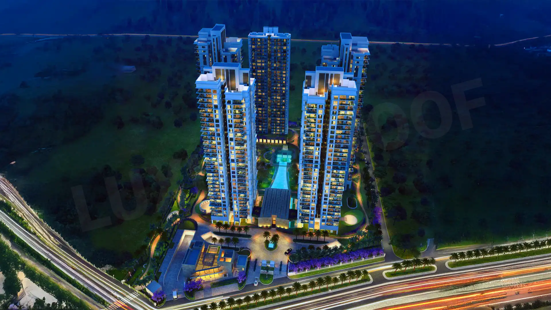 Conscient Hines Elevate Aerial View1 Sector 59 Golf Course Ext Rd Gurugram