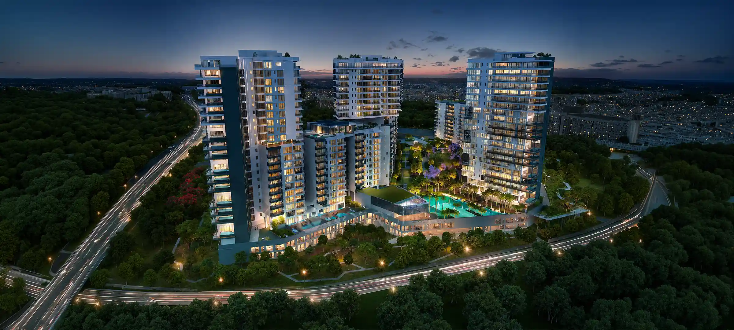 Embassy Lake Terraces Elevation Hebbal Kempapura Bangalore