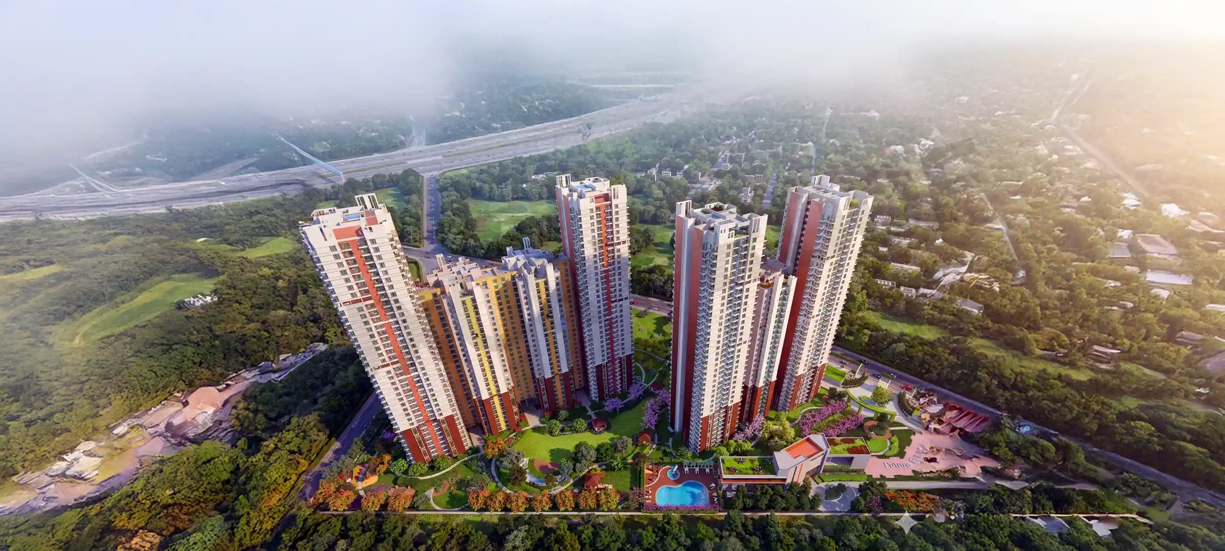 Hero Homes Arial View Sector 104 Dwarka Expy Shankar Vihar Sector 104 Gurugram