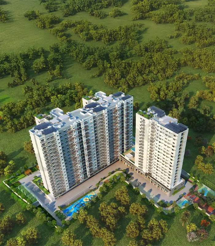 Keya Spring Aerial View2 Bannerghatta Rd Arekere Bengaluru