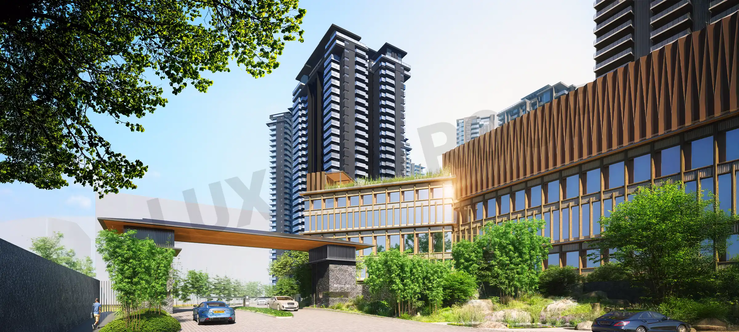 Krisumi Waterfall Residences Entrance2 Sector 36a Gurugram