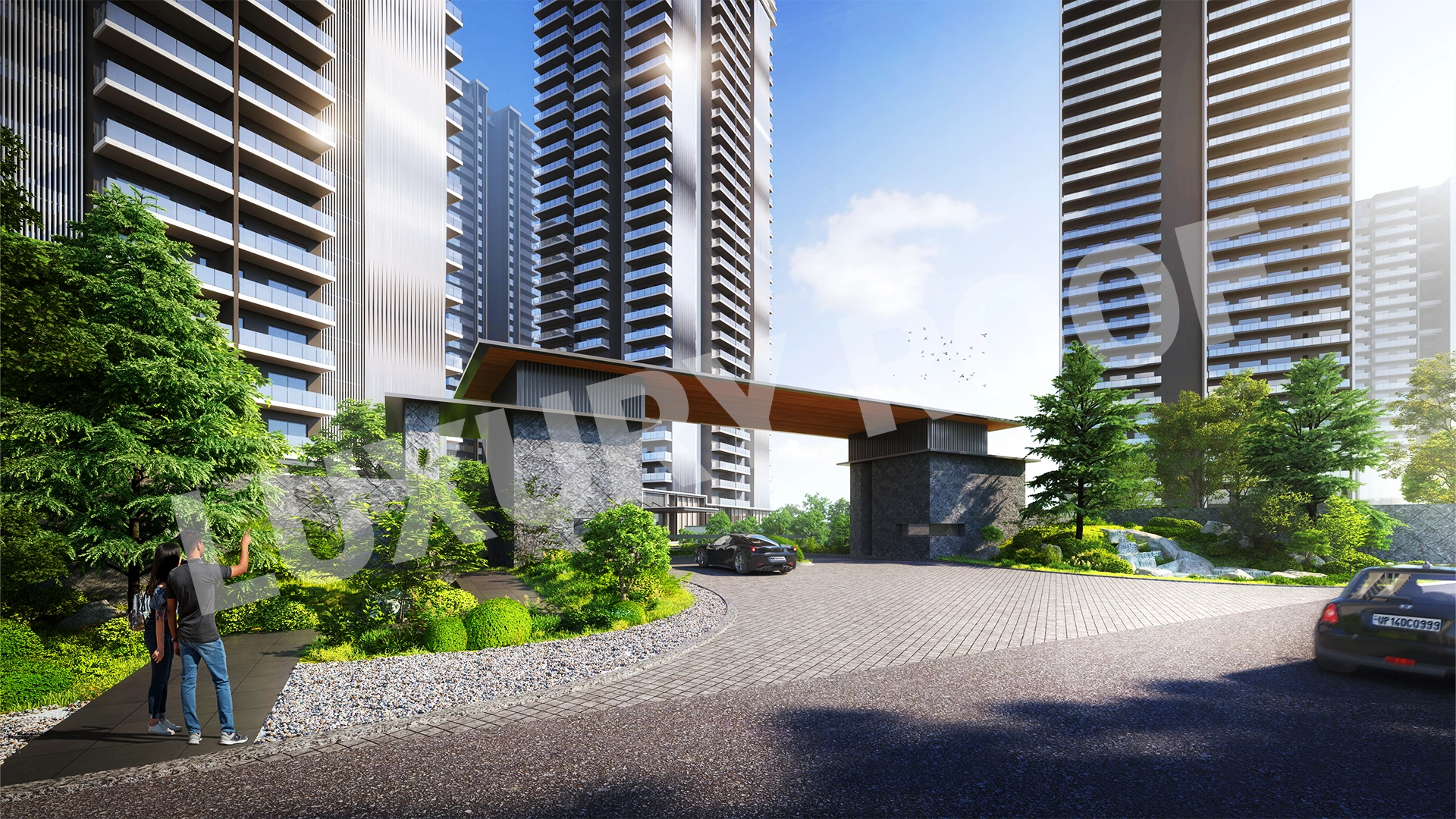 Krisumi Waterside Residences Entrance Sector 36a Gurugram Krisumi Waterside Residences Entrance Sector 36a Gurugram