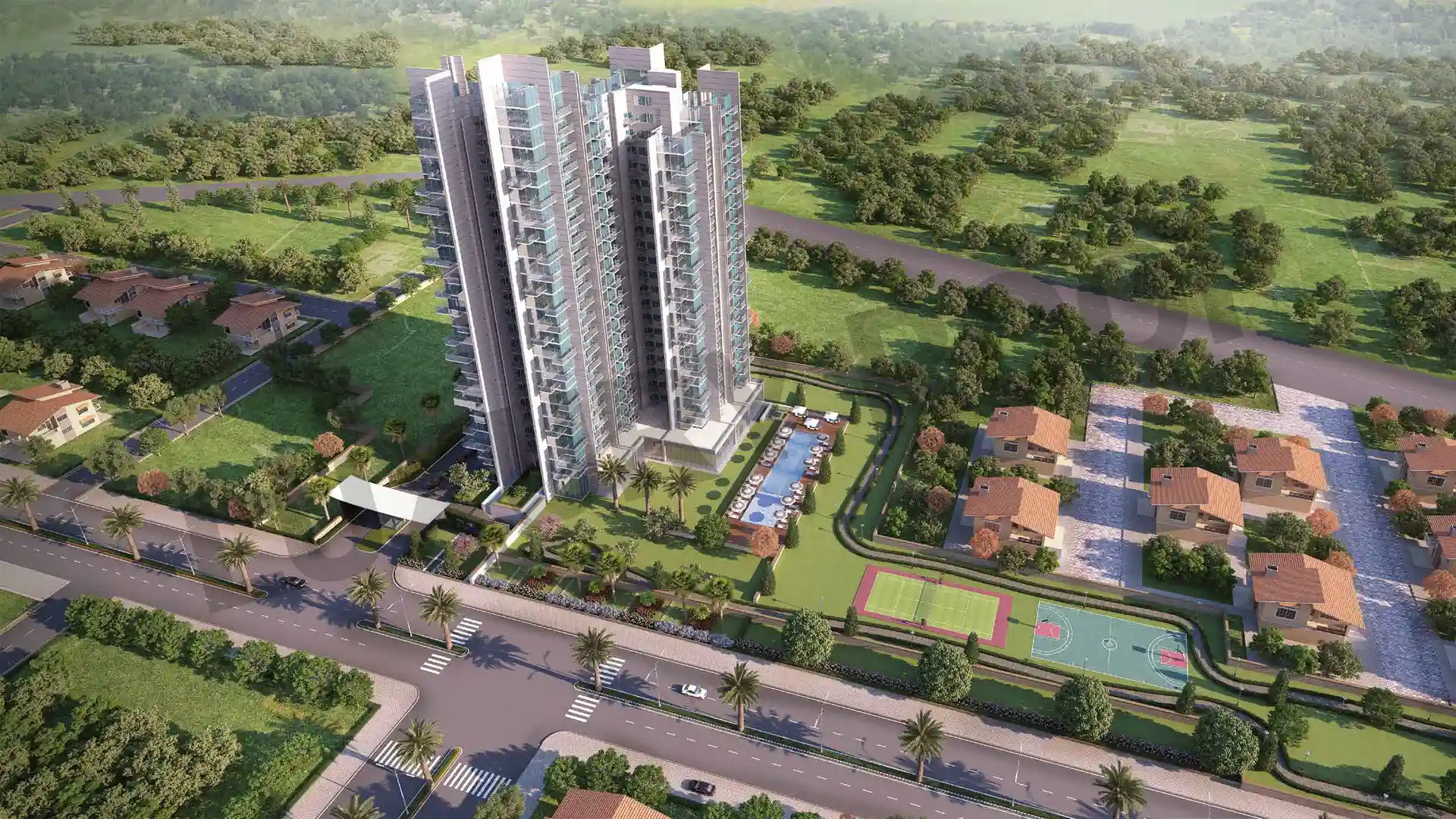 M3m Escala Arial View Sector 70a Gurgaon M3m Escala Arial View Sector 70a Gurgaon